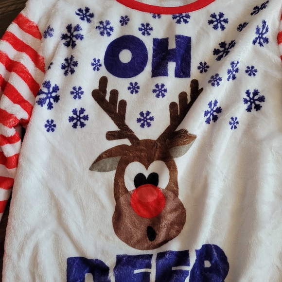 Women Merry Christmas T-Shirt Cute Long S - Picture 4 of 4